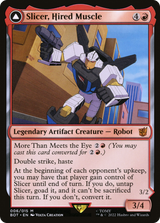 Slicer, Hired Muscle // Slicer, High-Speed Antagonist [Universes Beyond: Transformers]