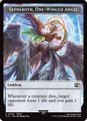 Emblem - Sephiroth, One-Winged Angel // Robot Warrior Double-Sided Token [FINAL FANTASY Tokens] | PLUS EV GAMES 