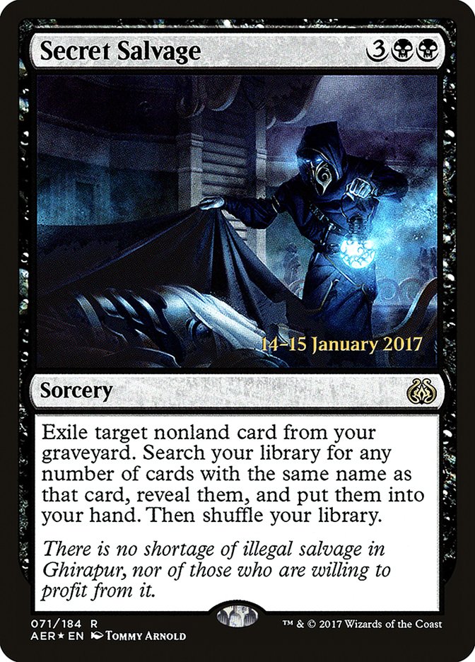 Secret Salvage [Aether Revolt Prerelease Promos] | PLUS EV GAMES 