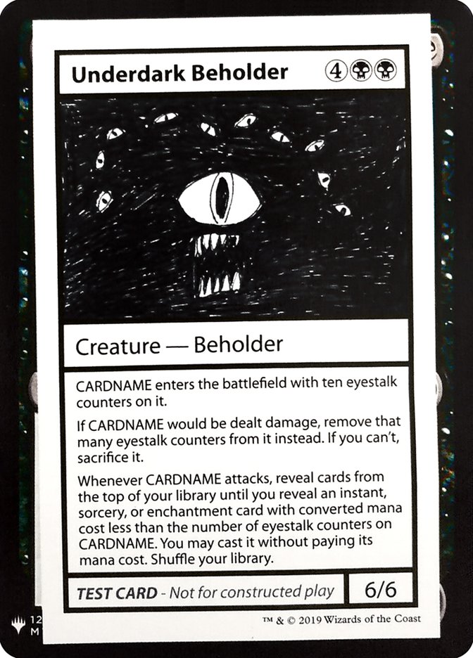 Underdark Beholder [Mystery Booster Playtest Cards] | PLUS EV GAMES 