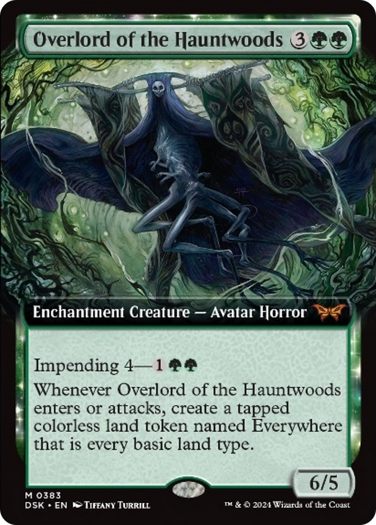 Overlord of the Hauntwoods (Extended Art) [Duskmourn: House of Horror] | PLUS EV GAMES 