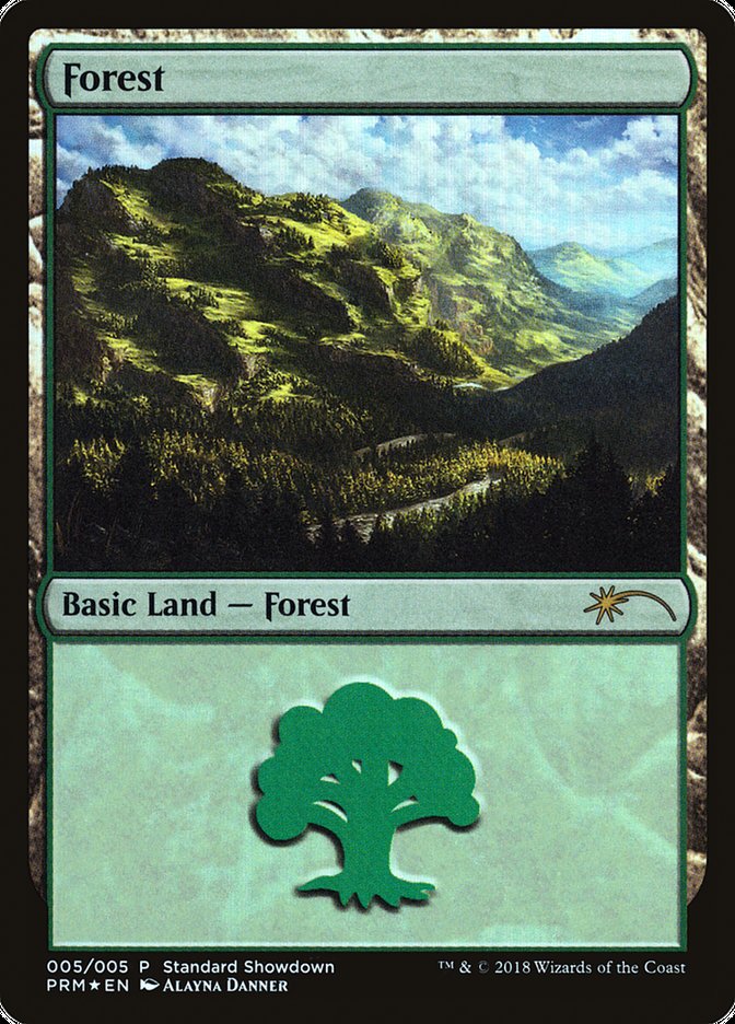 Forest (Alayna Danner) [Standard Showdown Promos] | PLUS EV GAMES 