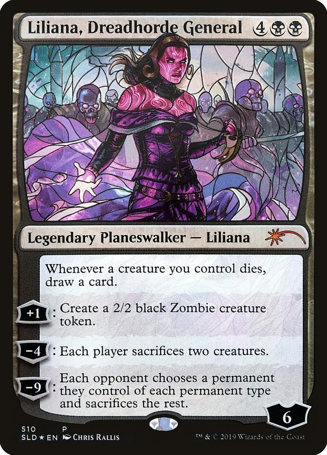 Liliana, Dreadhorde General (Stained Glass) [Secret Lair Drop Promos] | PLUS EV GAMES 