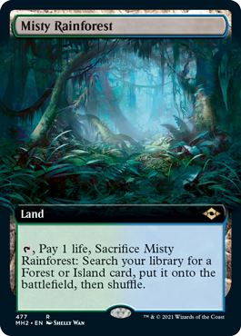 Misty Rainforest (Extended Art) [Modern Horizons 2] | PLUS EV GAMES 