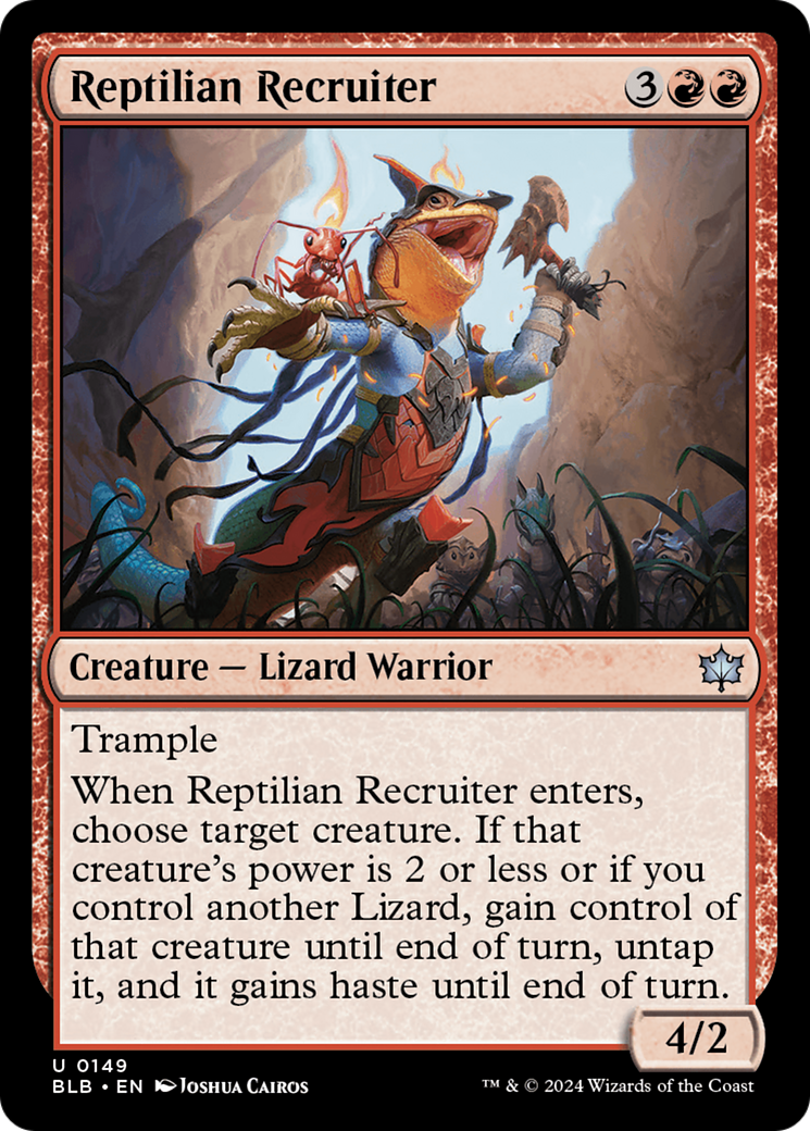 Reptilian Recruiter [Bloomburrow] | PLUS EV GAMES 