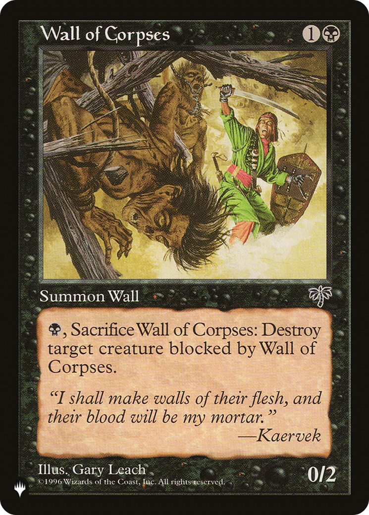 Wall of Corpses [The List Reprints] | PLUS EV GAMES 