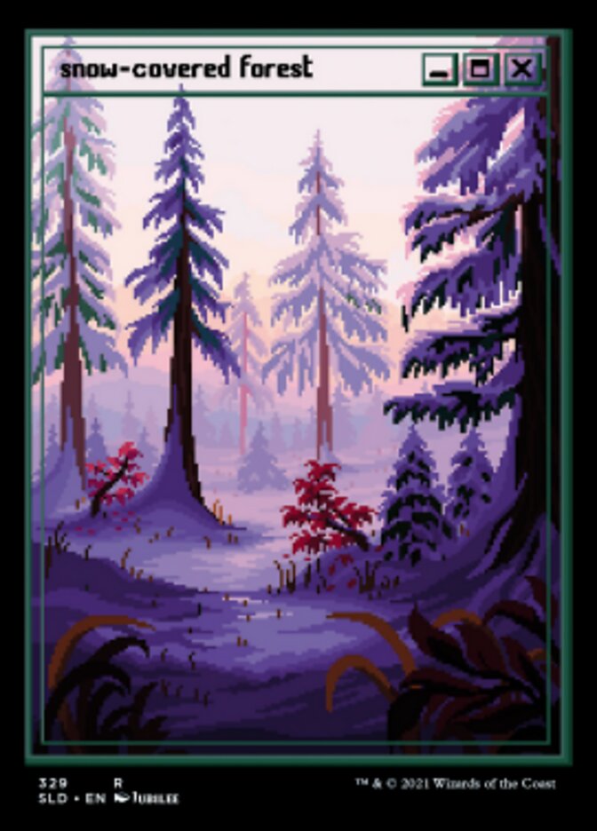 Snow-Covered Forest (Foil Etched) [Secret Lair Drop Series] | PLUS EV GAMES 