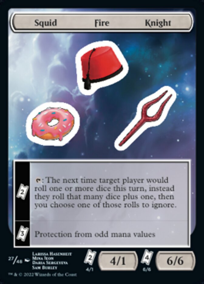 Squid Fire Knight [Unfinity Stickers] | PLUS EV GAMES 