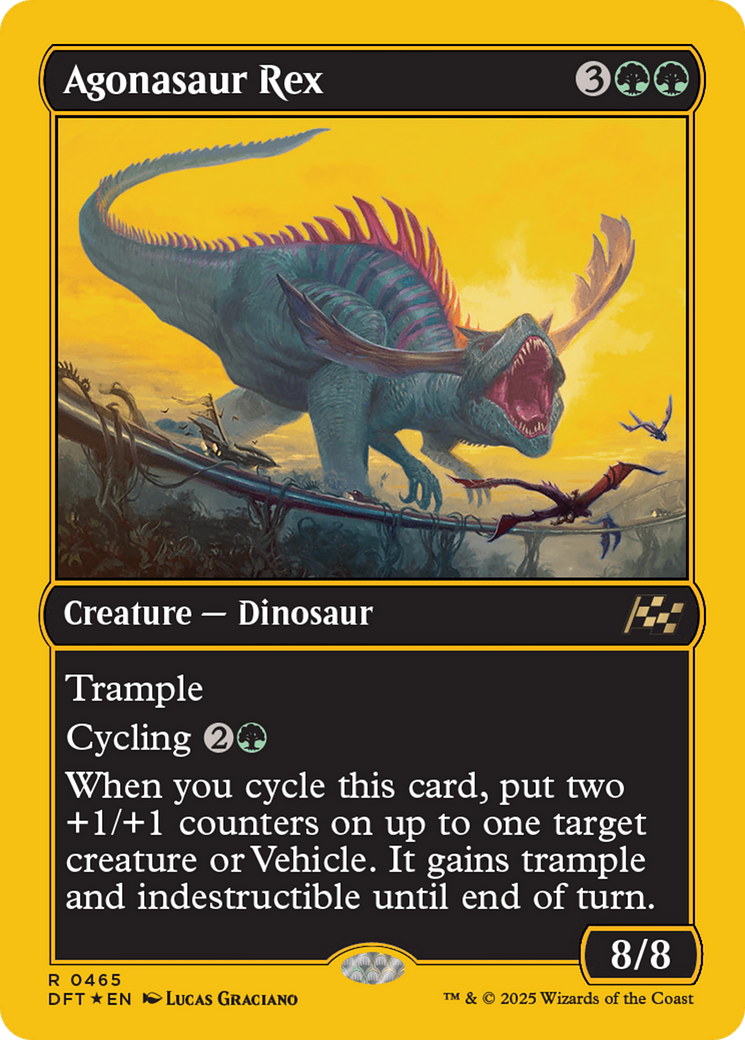 Agonasaur Rex (First-Place Foil) [Aetherdrift] | PLUS EV GAMES 