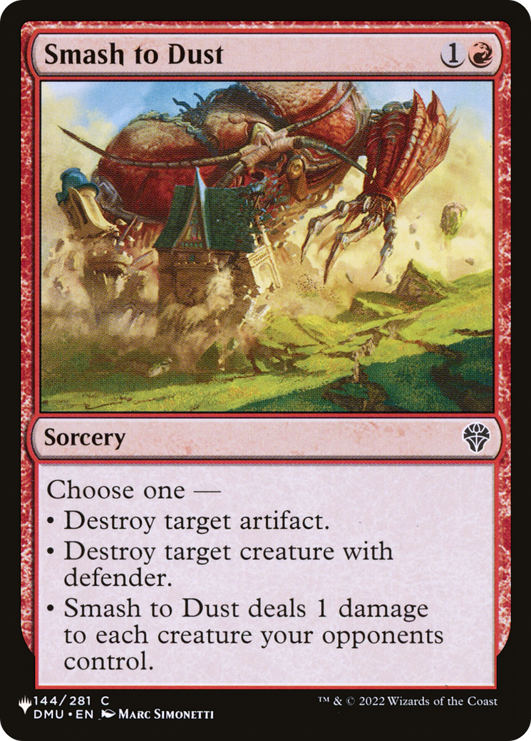 Smash to Dust [The List Reprints] | PLUS EV GAMES 