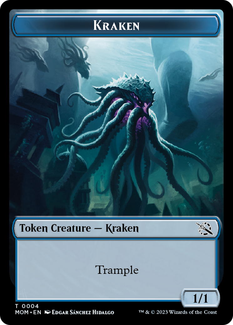 Treasure (21) // Kraken Double-Sided Token [March of the Machine Tokens] | PLUS EV GAMES 