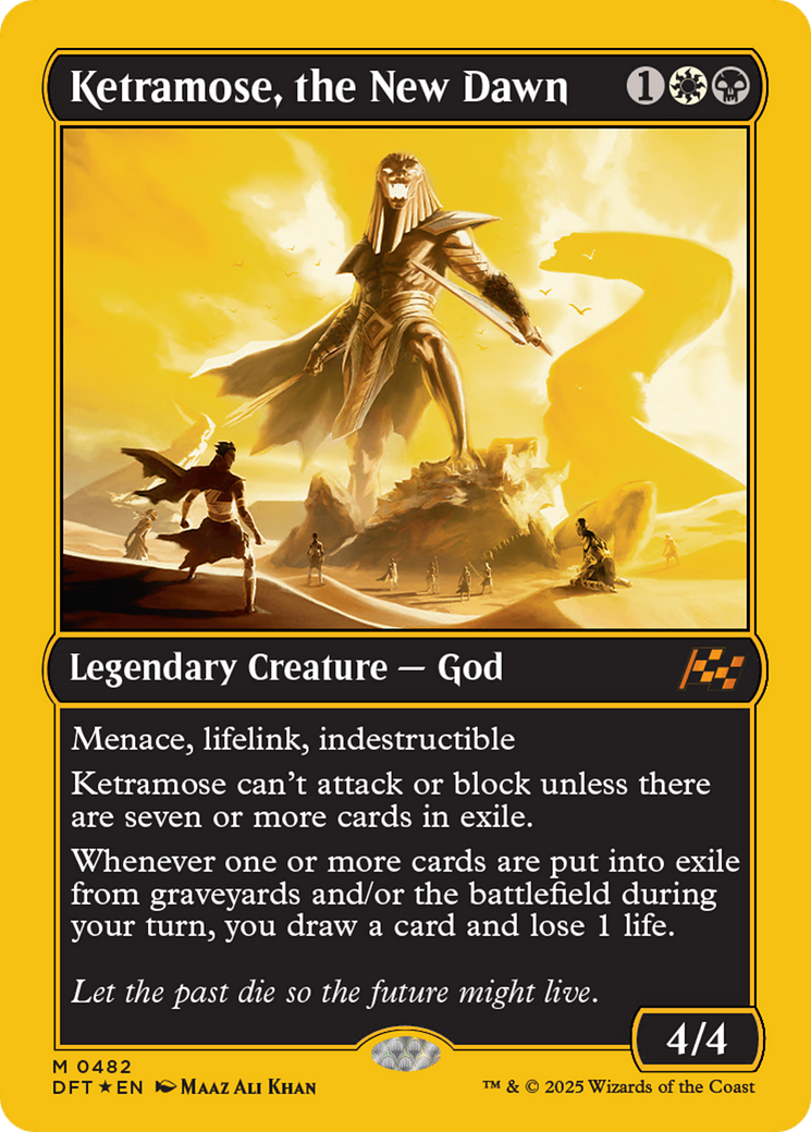 Ketramose, the New Dawn (First-Place Foil) [Aetherdrift] | PLUS EV GAMES 