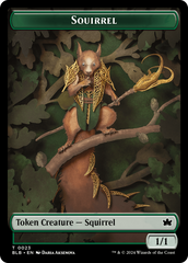 Squirrel // Darkstar Augur Double-Sided Token [Bloomburrow Tokens] | PLUS EV GAMES 