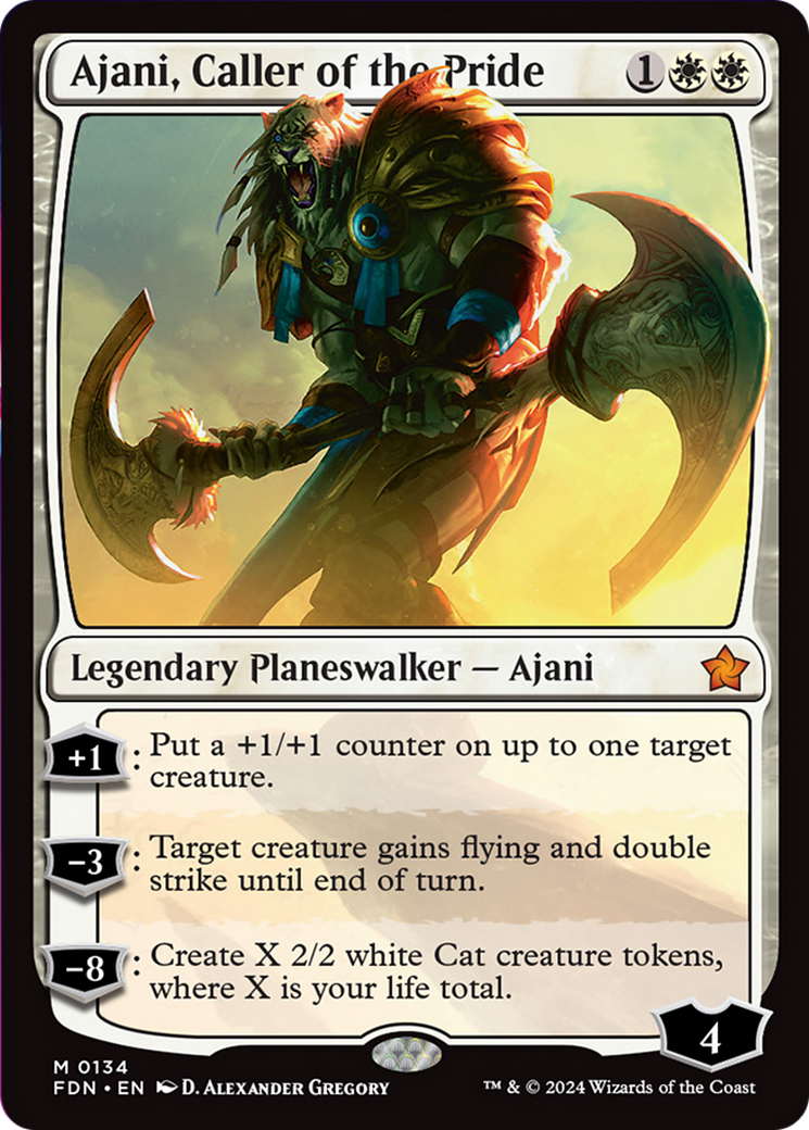 Ajani, Caller of the Pride [Foundations] | PLUS EV GAMES 