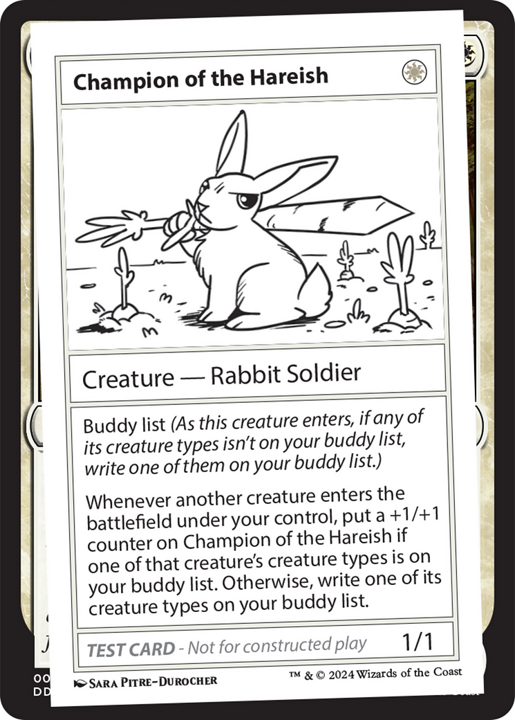 Champion of the Hareish [Mystery Booster 2 Playtest Cards] | PLUS EV GAMES 