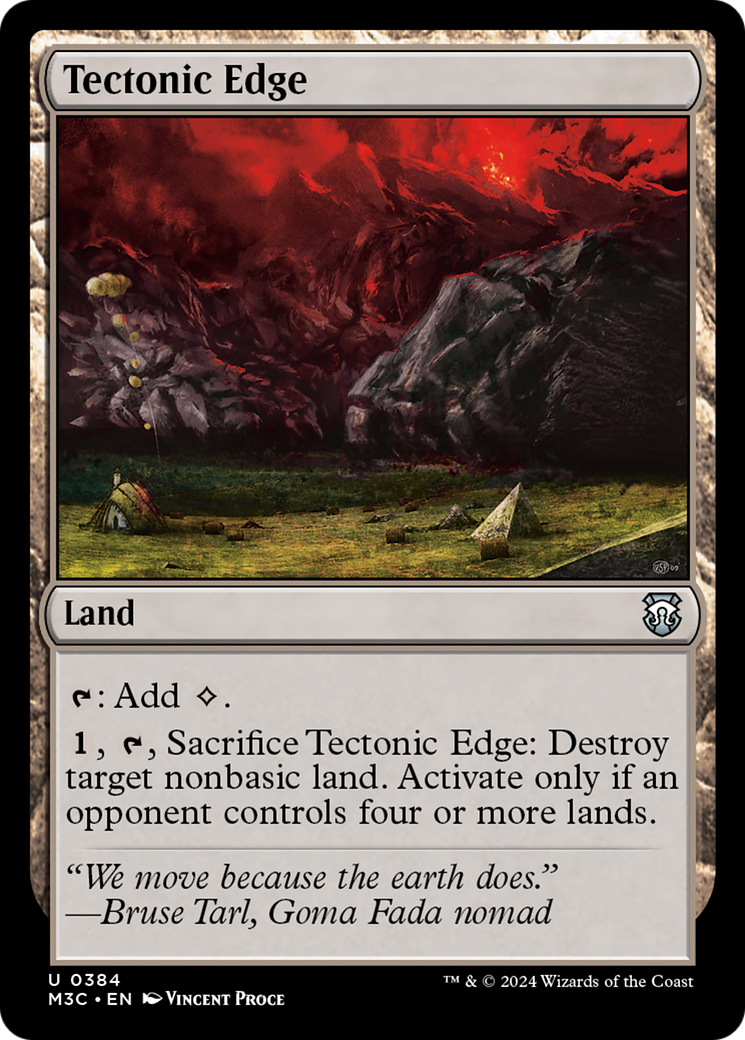 Tectonic Edge (Ripple Foil) [Modern Horizons 3 Commander] | PLUS EV GAMES 