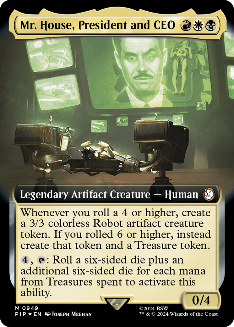 Mr. House, President and CEO (Extended Art) (Surge Foil) [Fallout] | PLUS EV GAMES 