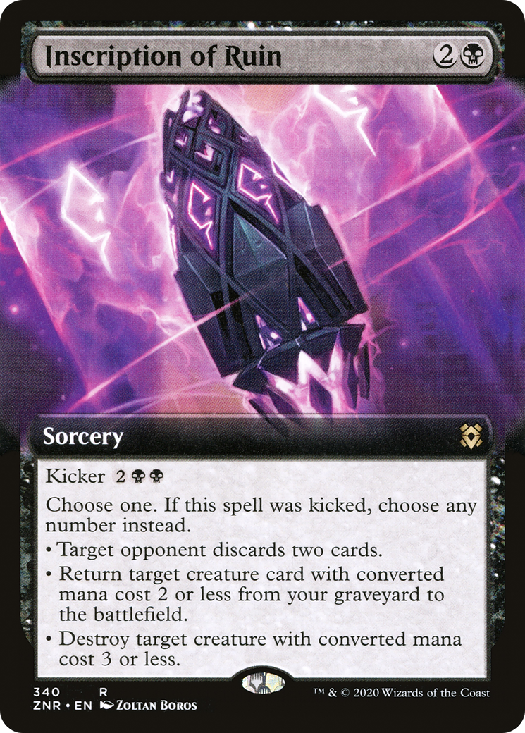 Inscription of Ruin (Extended) [Zendikar Rising Extended Art]