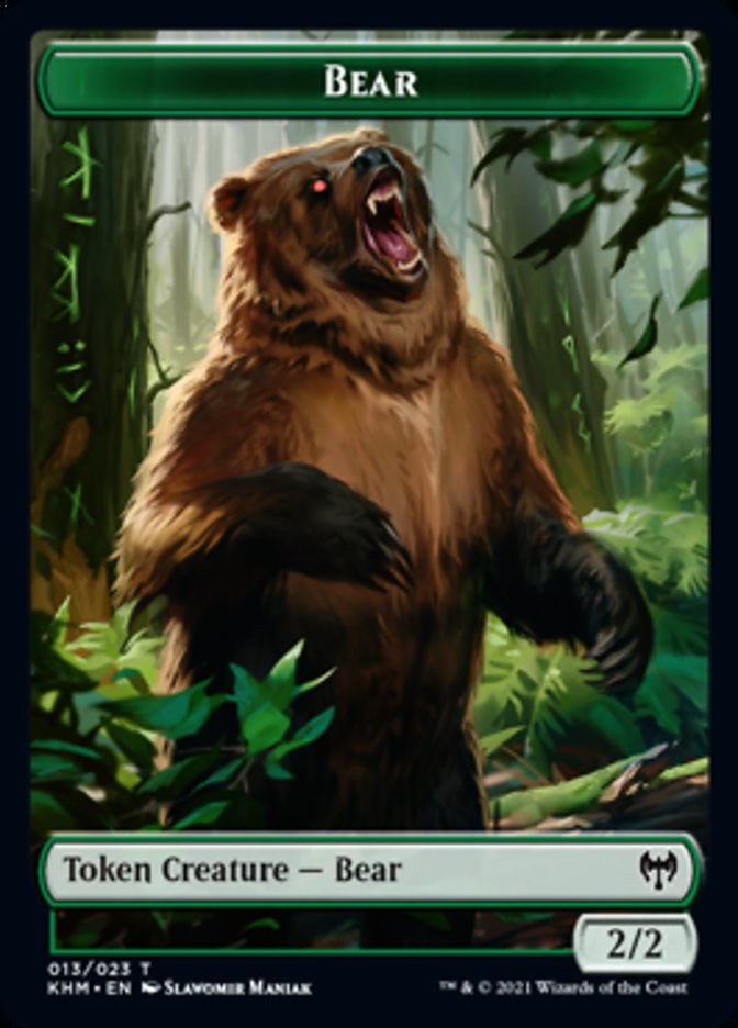 Bear Token [Kaldheim Tokens] | PLUS EV GAMES 