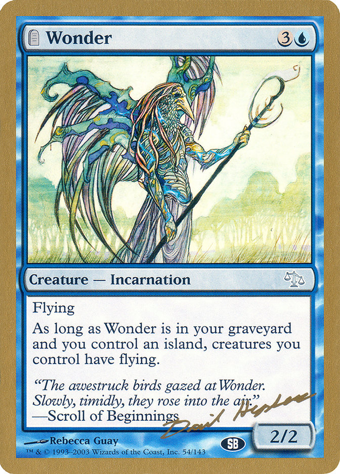 Wonder (Dave Humpherys) (SB) [World Championship Decks 2003] | PLUS EV GAMES 