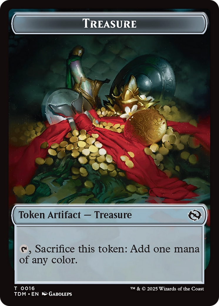 Elephant // Treasure Double-Sided Token [Tarkir: Dragonstorm Tokens] | PLUS EV GAMES 