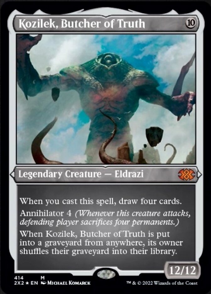 Kozilek, Butcher of Truth (Foil Etched) [Double Masters 2022] | PLUS EV GAMES 