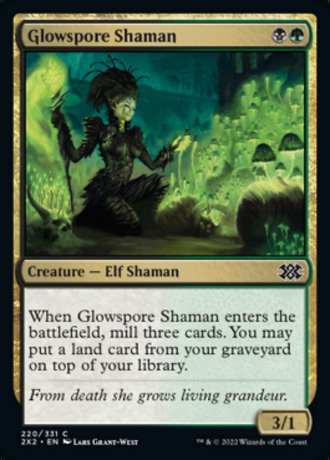 Glowspore Shaman [Double Masters 2022] | PLUS EV GAMES 