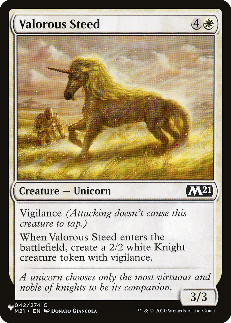 Valorous Steed [The List Reprints] | PLUS EV GAMES 