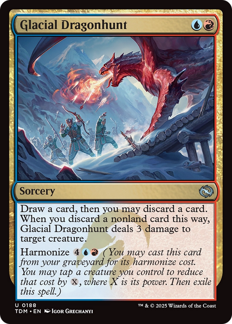 Glacial Dragonhunt [Tarkir: Dragonstorm] | PLUS EV GAMES 