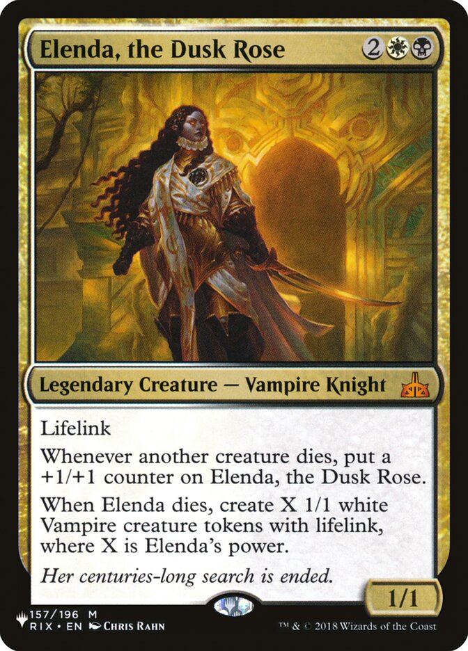 Elenda, the Dusk Rose [The List] | PLUS EV GAMES 