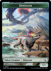 Treasure (21) // Dinosaur Double-Sided Token [March of the Machine Tokens] | PLUS EV GAMES 