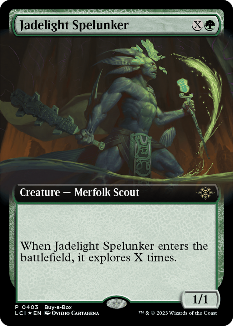 Jadelight Spelunker (Extended Art) (Buy-A-Box) [The Lost Caverns of Ixalan Promos] | PLUS EV GAMES 