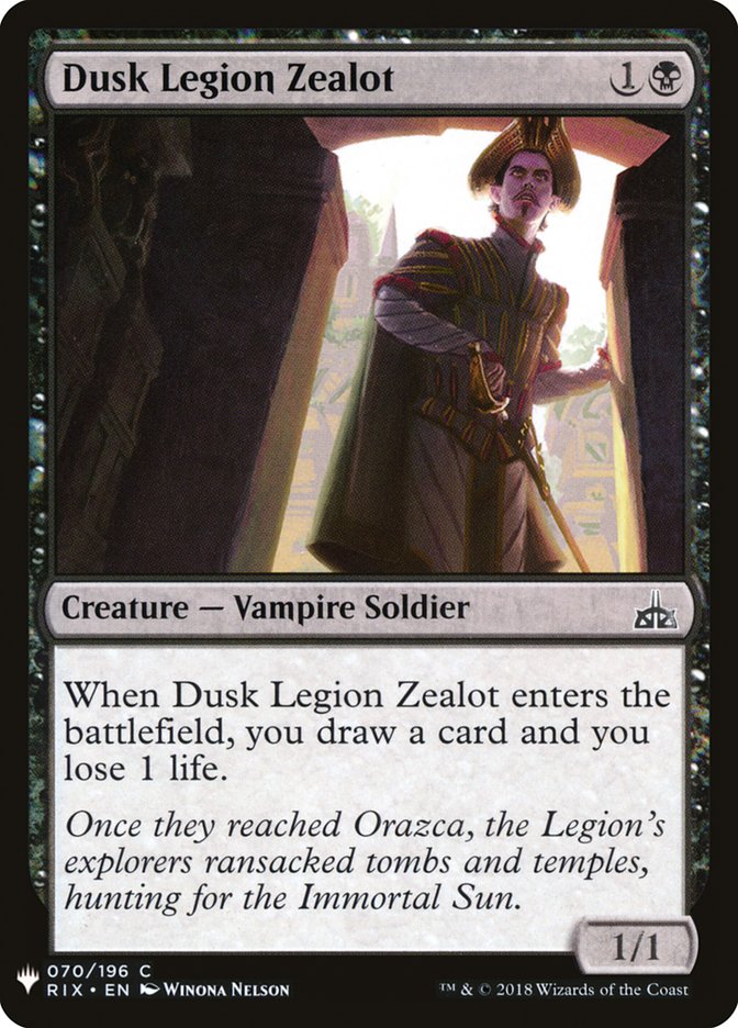 Dusk Legion Zealot [Mystery Booster] | PLUS EV GAMES 