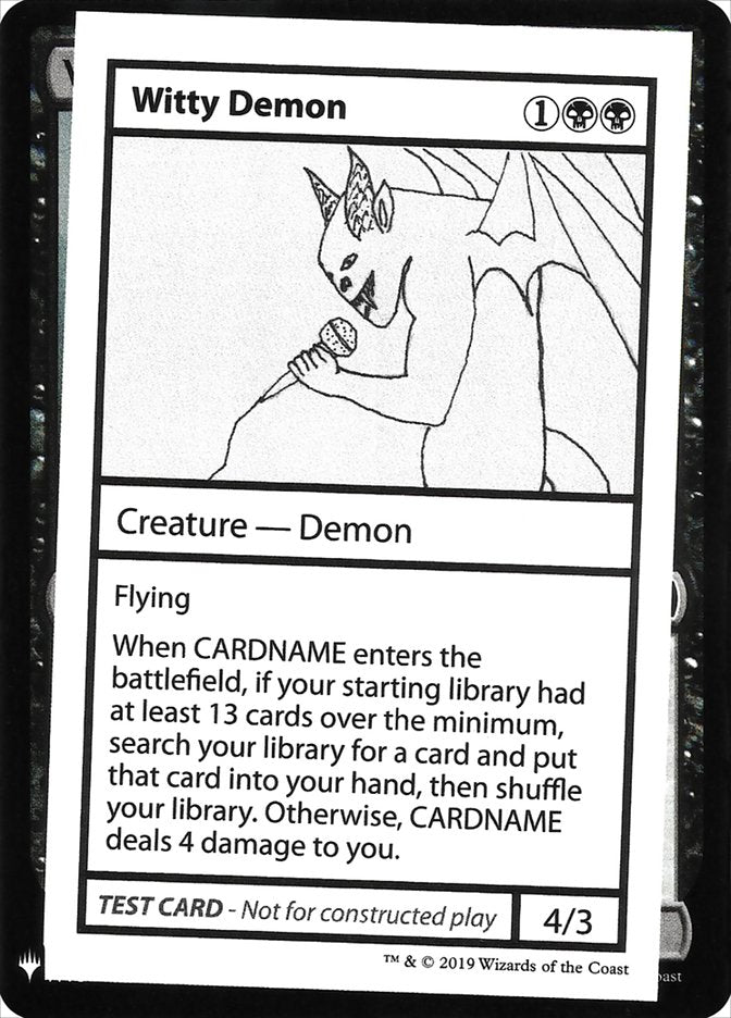 Witty Demon [Mystery Booster Playtest Cards] | PLUS EV GAMES 