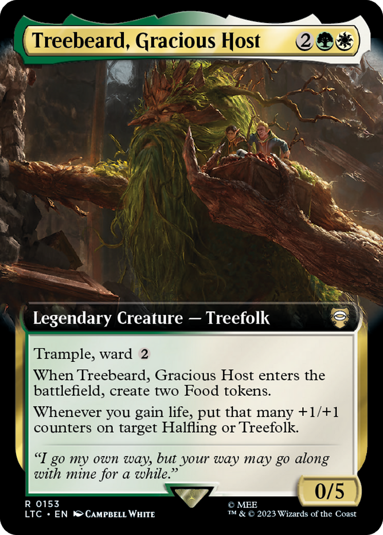 Treebeard, Gracious Host (Extended Art) [The Lord of the Rings: Tales of Middle-Earth Commander] | PLUS EV GAMES 