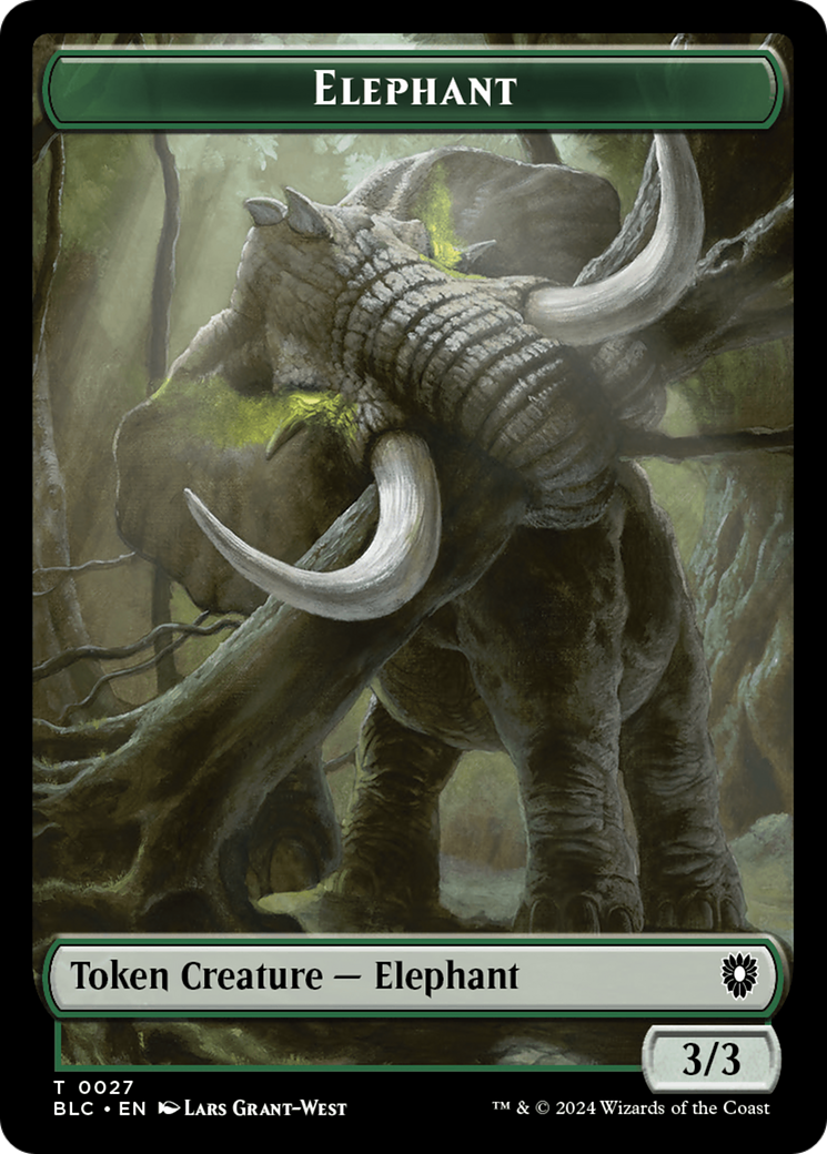 Elephant // Squid Double-Sided Token [Bloomburrow Commander Tokens] | PLUS EV GAMES 