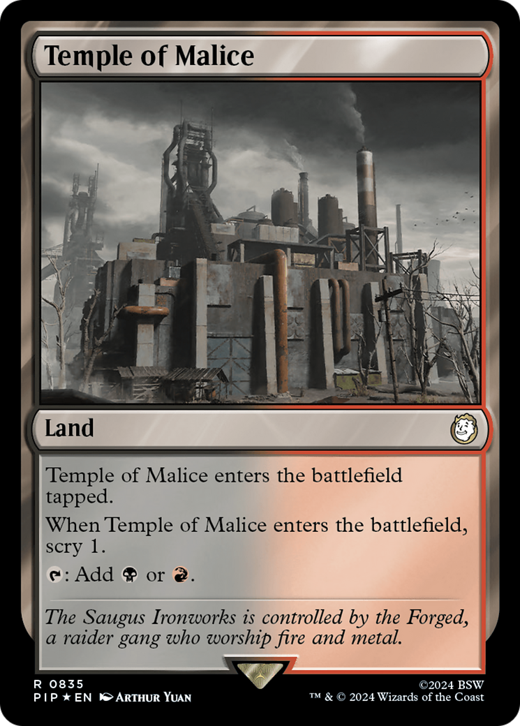 Temple of Malice (Surge Foil) [Fallout] | PLUS EV GAMES 