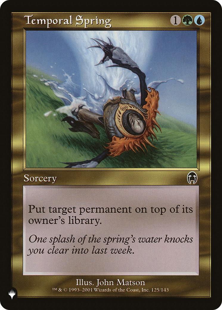 Temporal Spring [The List Reprints] | PLUS EV GAMES 