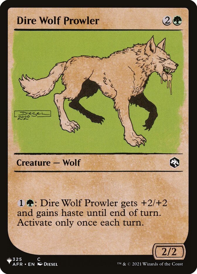 Dire Wolf Prowler (Showcase) [The List] | PLUS EV GAMES 