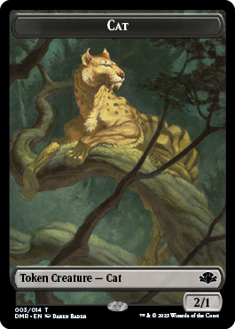 Cat Token (003) [Dominaria Remastered Tokens] | PLUS EV GAMES 