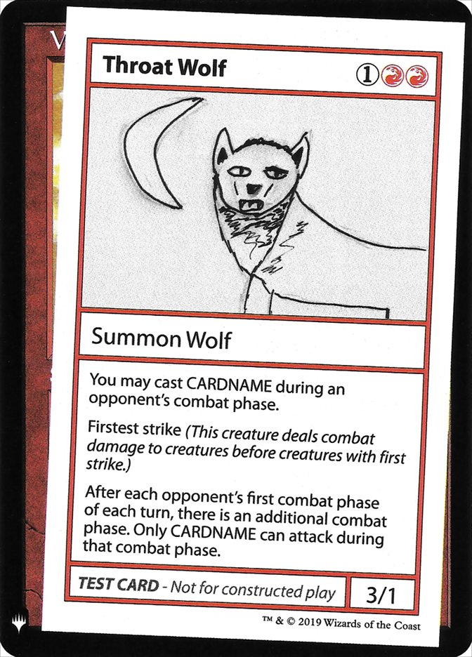 Throat Wolf [Mystery Booster Playtest Cards] | PLUS EV GAMES 