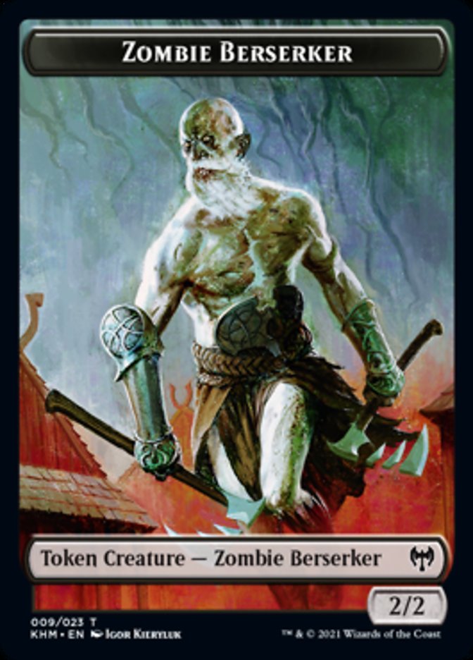 Zombie Berserker Token [Kaldheim Tokens] | PLUS EV GAMES 