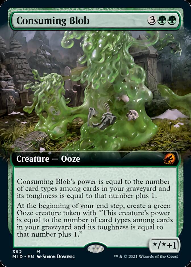 Consuming Blob (Extended Art) [Innistrad: Midnight Hunt] | PLUS EV GAMES 