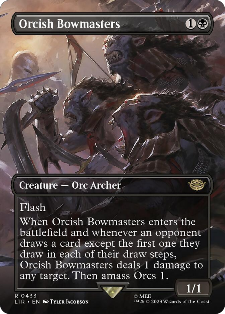 Orcish Bowmasters (Borderless Alternate Art) [The Lord of the Rings: Tales of Middle-Earth] | PLUS EV GAMES 