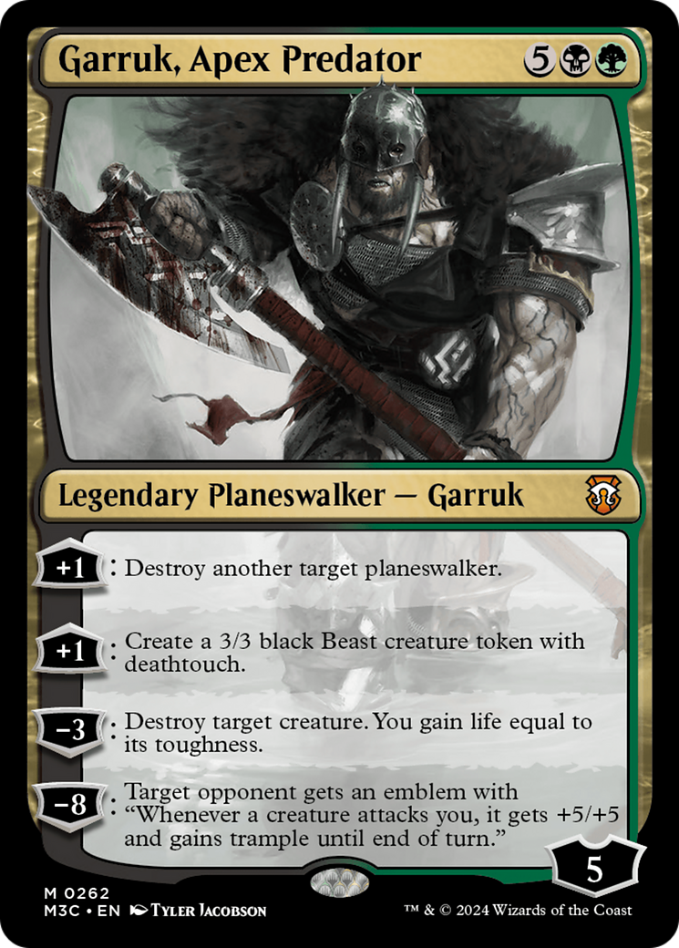 Garruk, Apex Predator (Ripple Foil) [Modern Horizons 3 Commander] | PLUS EV GAMES 