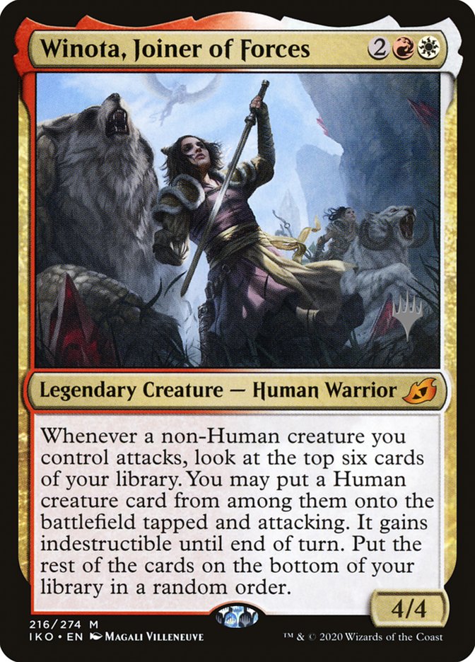 Winota, Joiner of Forces (Promo Pack) [Ikoria: Lair of Behemoths Promos] | PLUS EV GAMES 
