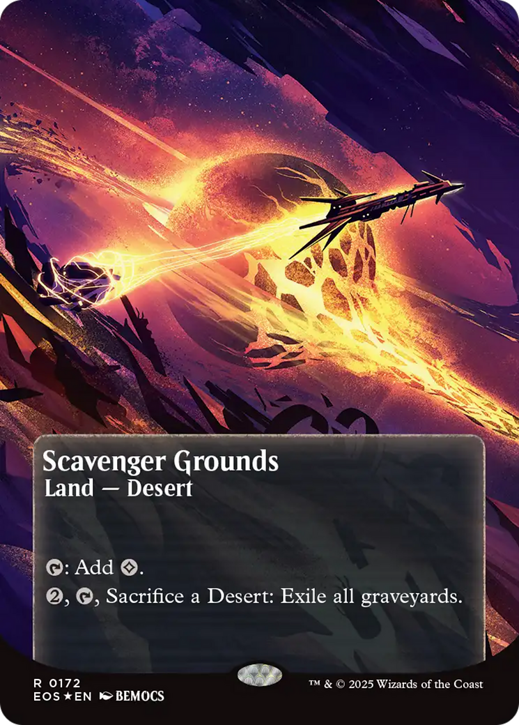 Scavenger Grounds (0172) (Borderless) (Galaxy Foil) [Edge of Eternities: Stellar Sights] | PLUS EV GAMES 
