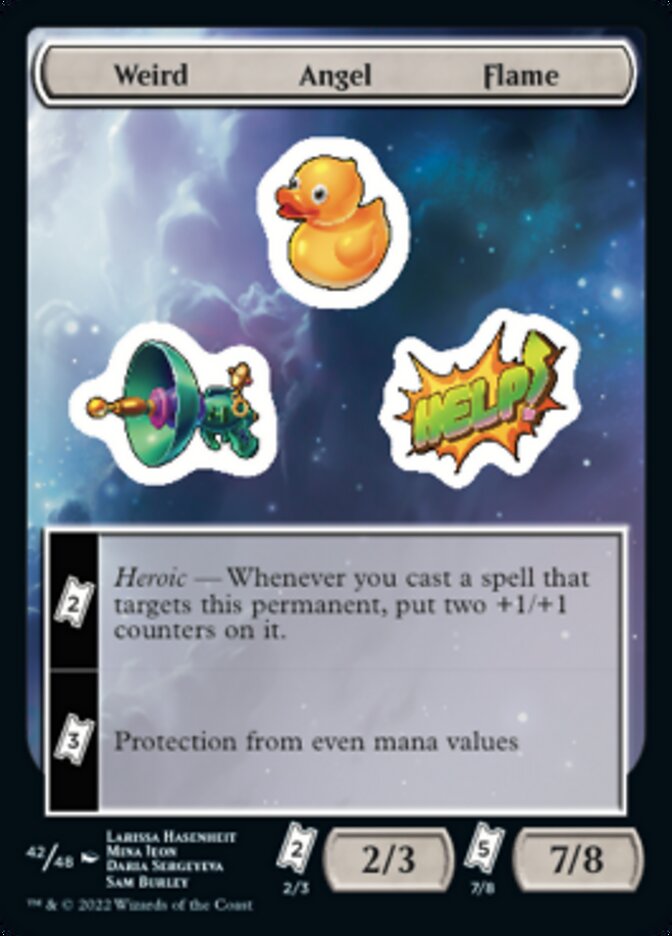 Weird Angel Flame [Unfinity Stickers] | PLUS EV GAMES 