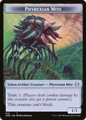 Phyrexian Mite (012) // The Hollow Sentinel Double-Sided Token [Phyrexia: All Will Be One Tokens] | PLUS EV GAMES 