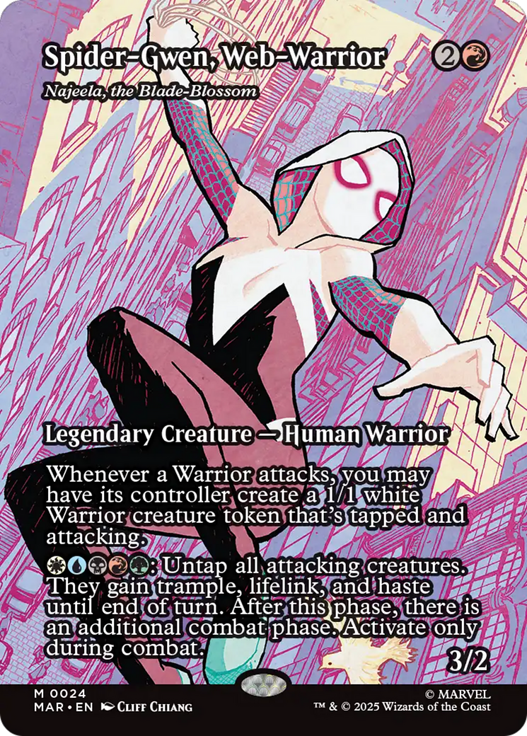 Spider-Gwen, Web-Warrior - Najeela, the Blade-Blossom [Marvel Universe: Eternal-Legal] | PLUS EV GAMES 